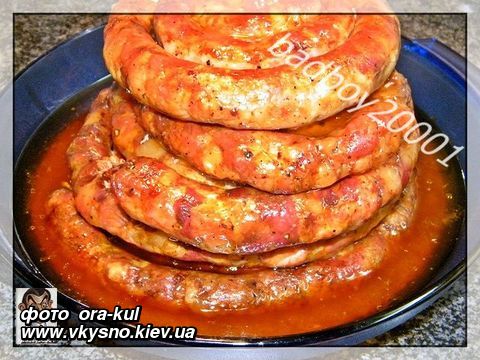 Домашняя колбаса (рецепт Оракула)
