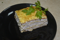 рецепт Пирог с сыром и индюшкой рецепт Пирог с сыром и индюшкой