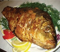 рецепт Карп, запечённый с луком рецепт Карп, запечённый с луком