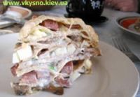 рецепт Лазанья с блинами и грибами рецепт Лазанья с блинами и грибами