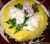 рецепт Самая простая "Мимоза" рецепт Самая простая "Мимоза"