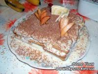 рецепт Торт из печенья, банановый рецепт Торт из печенья, банановый
