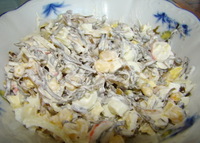 рецепт Вкусный салат из морской капусты рецепт Вкусный салат из морской капусты