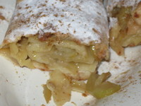 рецепт Яблочно-грушевый штрудель с корицей рецепт Яблочно-грушевый штрудель с корицей