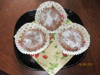 Кексы с жидким шоколадом