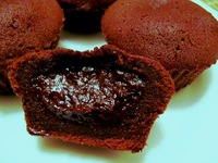 Кексы с жидким шоколадом