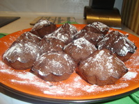 Кексы с жидким шоколадом